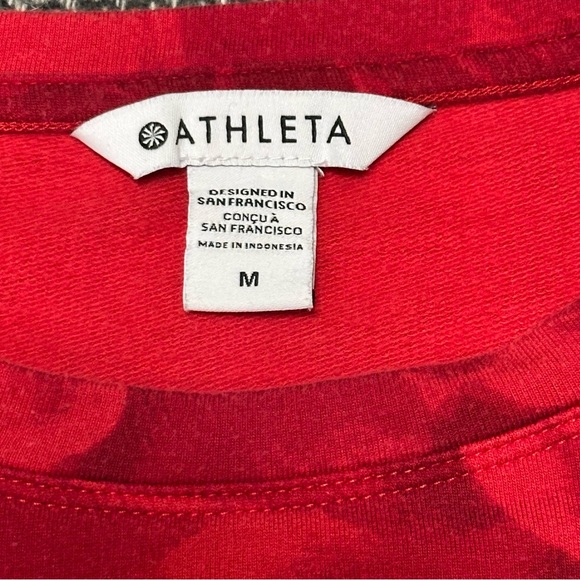 Athleta Balance Red Chakra Floral Print Pullover - Picture 4 of 6